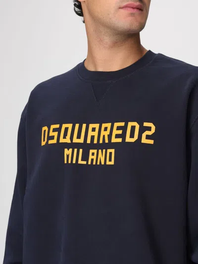 Dsquared2 Long-sleeved Sweatshirt In Blue