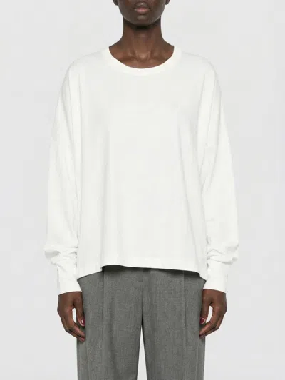 Studio Nicholson Loop Oversized Mercerized Cotton Jersey Tee In White