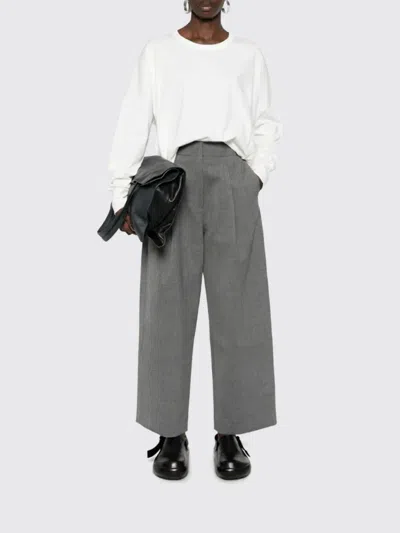 Studio Nicholson Loop Oversized Mercerized Cotton Jersey Tee In White