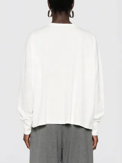 Studio Nicholson Loop Oversized Mercerized Cotton Jersey Tee In White