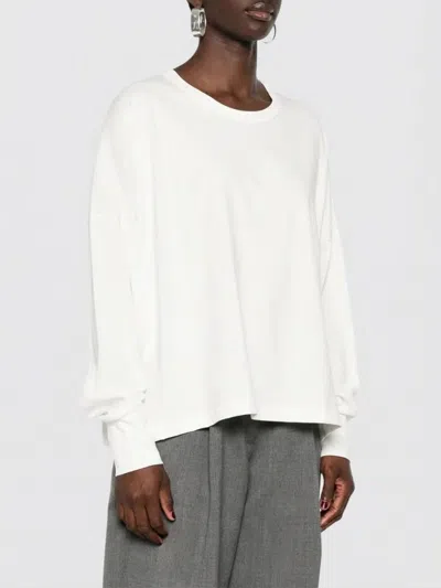 Studio Nicholson Loop Oversized Mercerized Cotton Jersey Tee In White