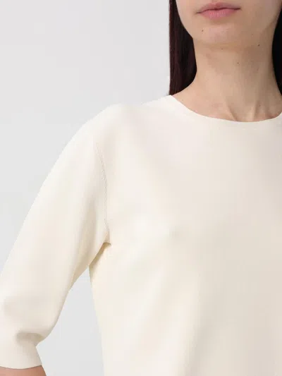 Max Mara Short-sleeved T-shirt In White