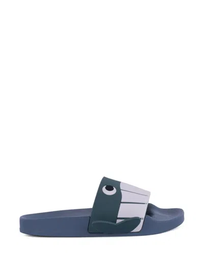 Stella Mccartney Graphic Slippers In Multi