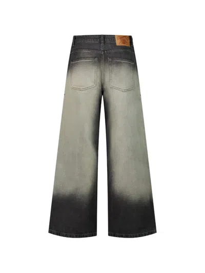 Coor Wide-leg Jeans In Gray