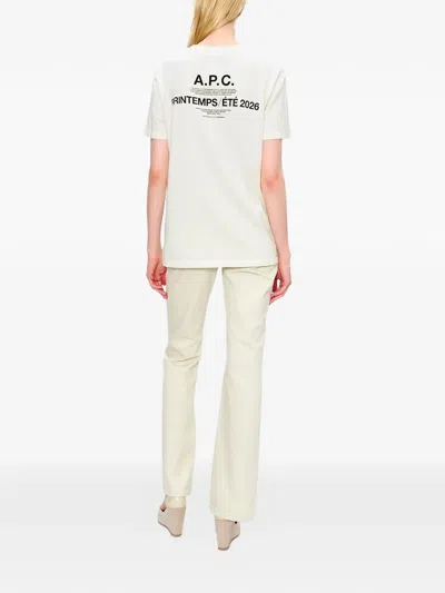 Apc Printemps Printed T-shirt In Neutral