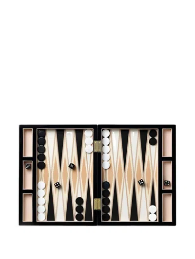 Printworks Lacquered Backgammon In Black