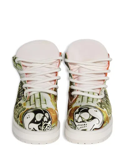 Pdf Strada Low Graffiti Graphic-print Boots In Multi