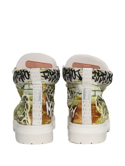Pdf Strada Low Graffiti Graphic-print Boots In Multi