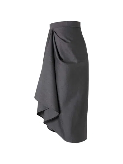 Givenchy Draped Midi Skirt In Multi