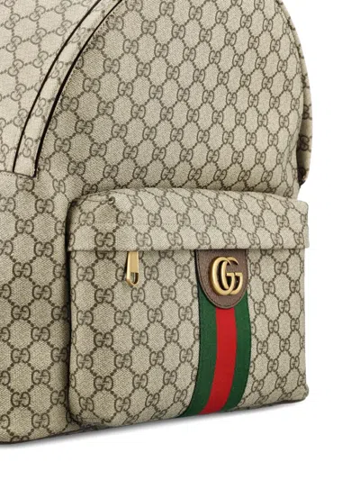 Gucci Medium Ophidia Backpack In Brown