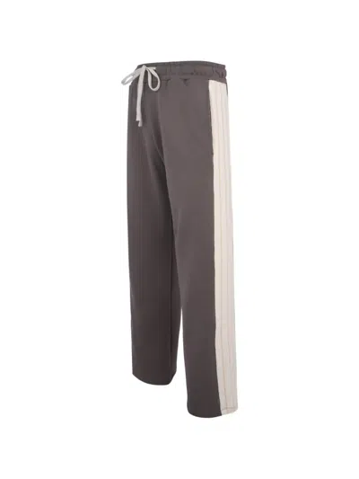 Hinnominate Side Stripe Drawstring Trousers In Brown