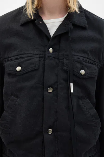 Ann Demeulemeester Single-breasted Long-sleeved Shirt In Black