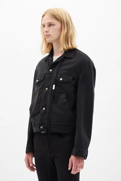 Ann Demeulemeester Single-breasted Long-sleeved Shirt In Black