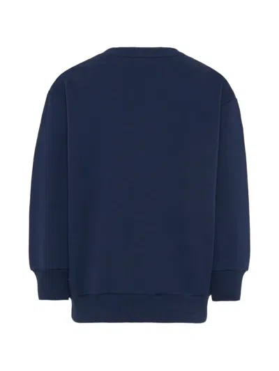 Etro Logo Round-neck Pullover In Blue