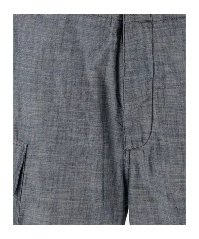C.p. Company C.p.company Cargo Shorts In Chambray In Gray