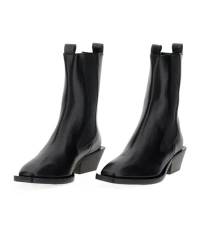 Aeyde Elegant Leather Ankle Boots For Women In Black