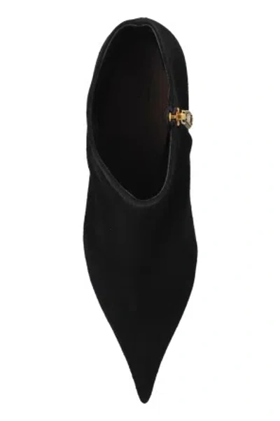 Dolce & Gabbana Pointed Zip Boots In Black