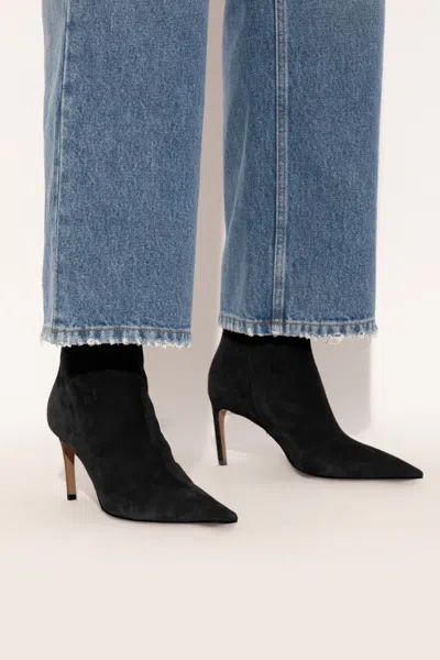 Dolce & Gabbana Pointed Zip Boots In Black