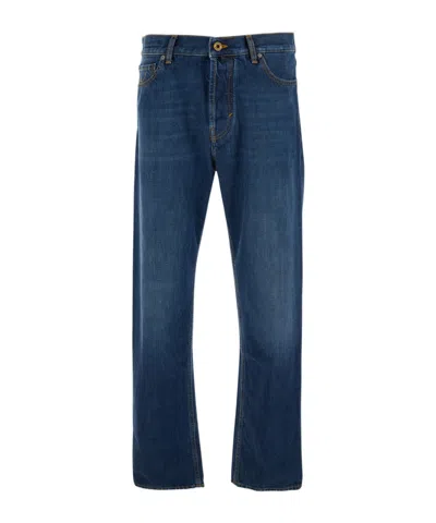 Jacob Cohen Sean Embroidered-pocket Jeans In Blue