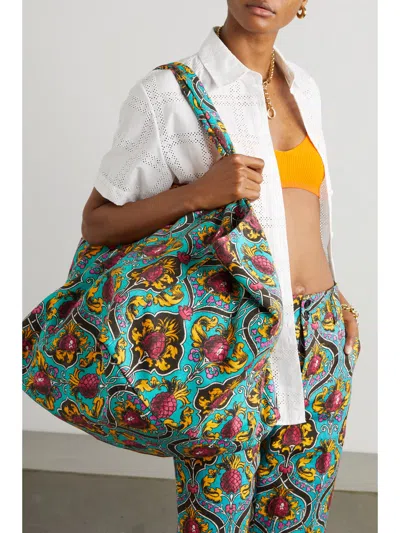 La Doublej Printed Handbag In Multi