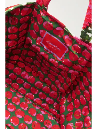 La Doublej Printed Handbag In Multi