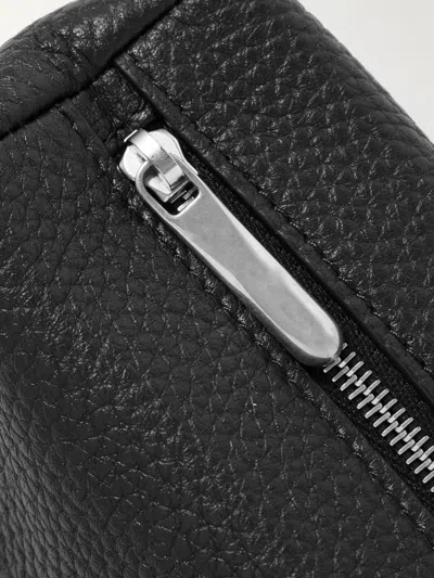 The Row Leather Clutch In Black