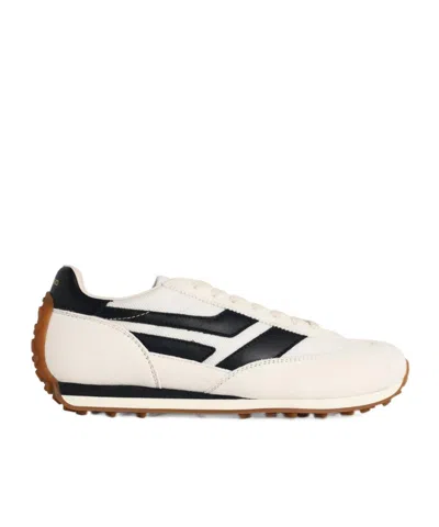 Tom Ford Low-profile White Sneakers With Black Leather Accents In White