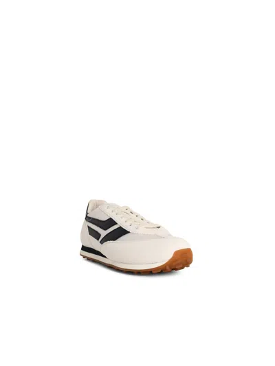 Tom Ford Low-profile White Sneakers With Black Leather Accents In White