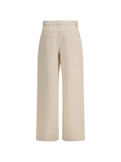 Rohe Beige Cotton Casual Pants In Neutral