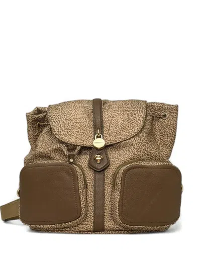 FLAP PRINTED BACKPACK