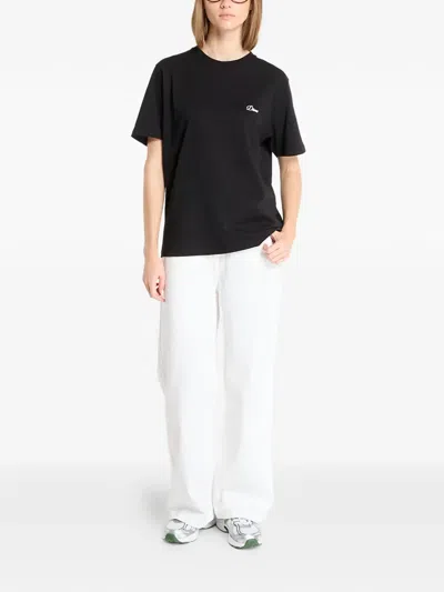 Dime Cursive Logo T-shirt In Black