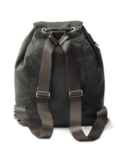 Prada Small Re-nylon Backpack In Gray