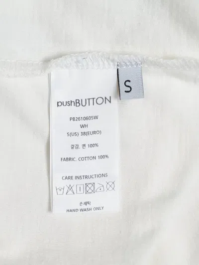Pushbutton Graphic-print T-shirt In White
