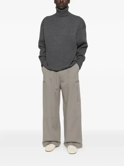 Entire Studios Roll-neck Ribbed Sweater In Multi