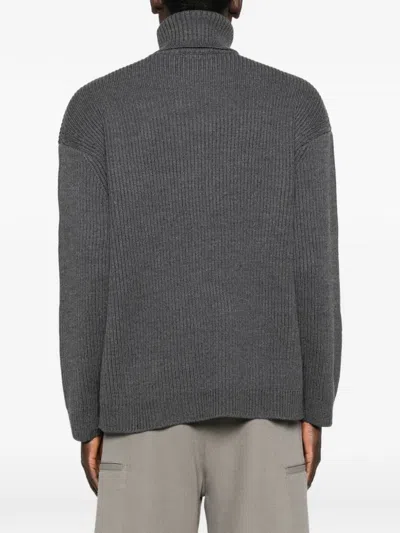 Entire Studios Roll-neck Ribbed Sweater In Multi