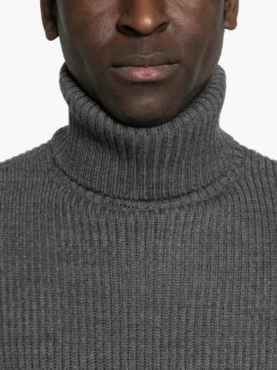 Entire Studios Roll-neck Ribbed Sweater In Multi