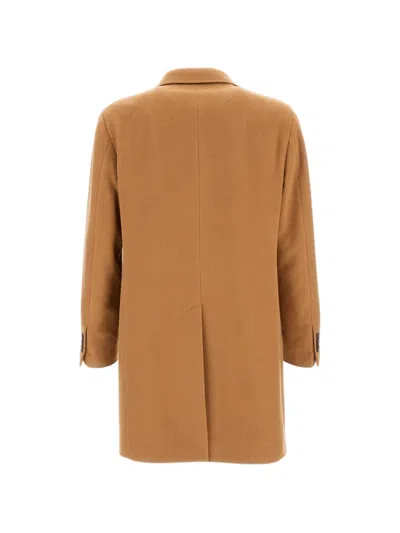 Tagliatore Buttoned Single-breasted Coat In Multi