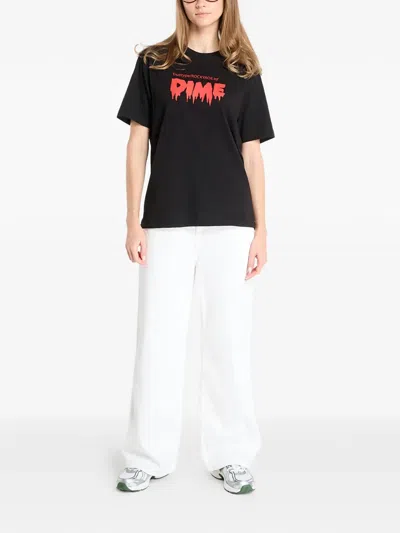 Dime Print T-shirt In Black