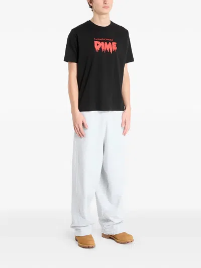 Dime Print T-shirt In Black