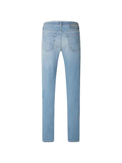 Jacob Cohen Belt Loop Jeans In Blue