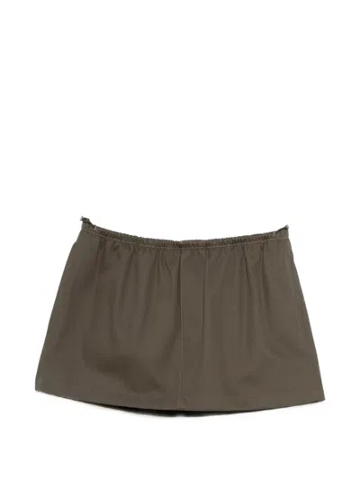 Alexander Wang Women Mid-rise Mini Logo Elastic Skirt In Multi