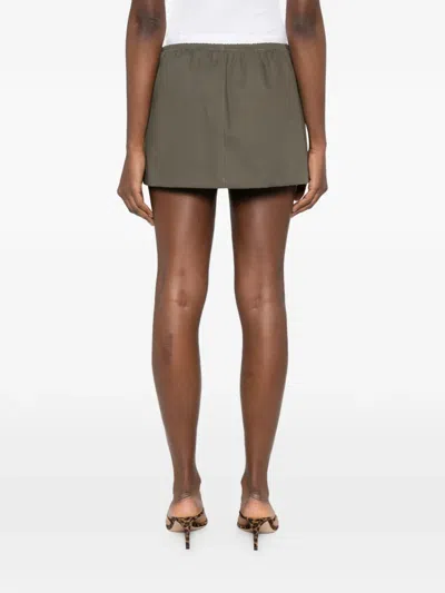 Alexander Wang Women Mid-rise Mini Logo Elastic Skirt In Multi