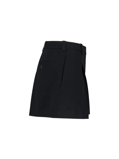 Givenchy Wool Shorts In Black