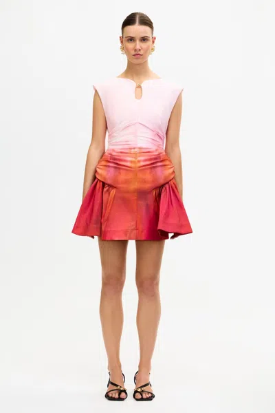 Acler Bromton V-neck Dress In Orange