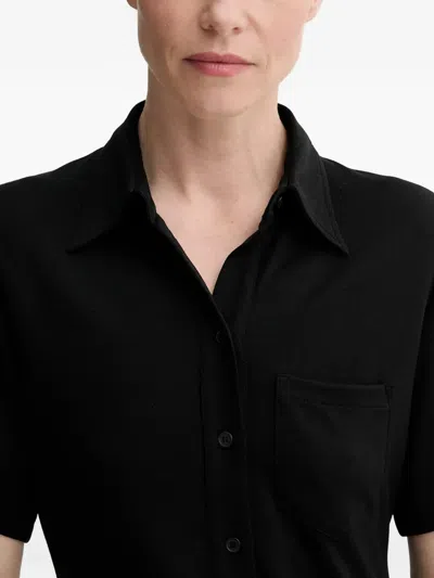 Filippa K Polo-collar Mini Dress In Black