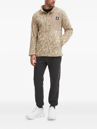 Burton Pattern Button Sweatshirt In Multi
