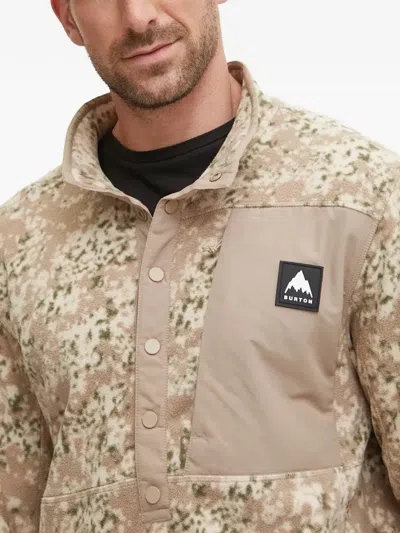 Burton Pattern Button Sweatshirt In Multi
