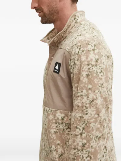 Burton Pattern Button Sweatshirt In Multi