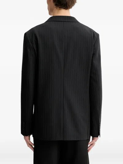 Filippa K Striped-pattern Blazer In Black