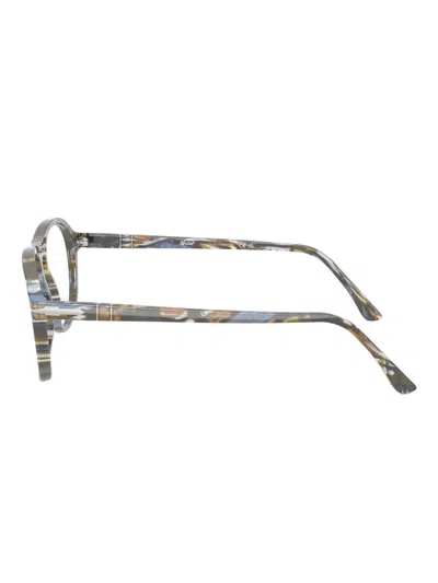 Persol 55mm Pilot Optical Glasses In Gray